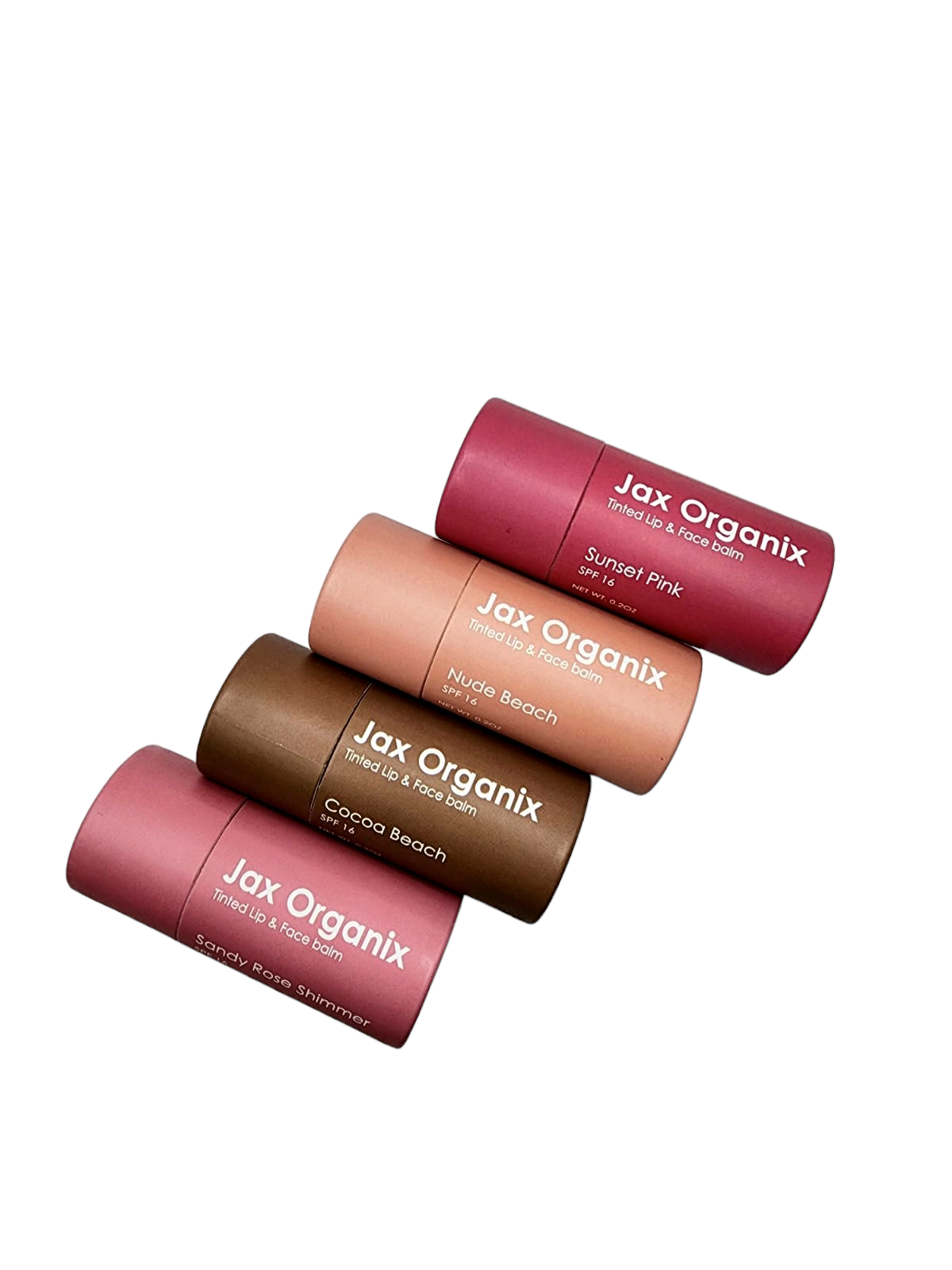 Jax Organix SPF 16 Tinted Lip& Face Balm: Sunset Pink