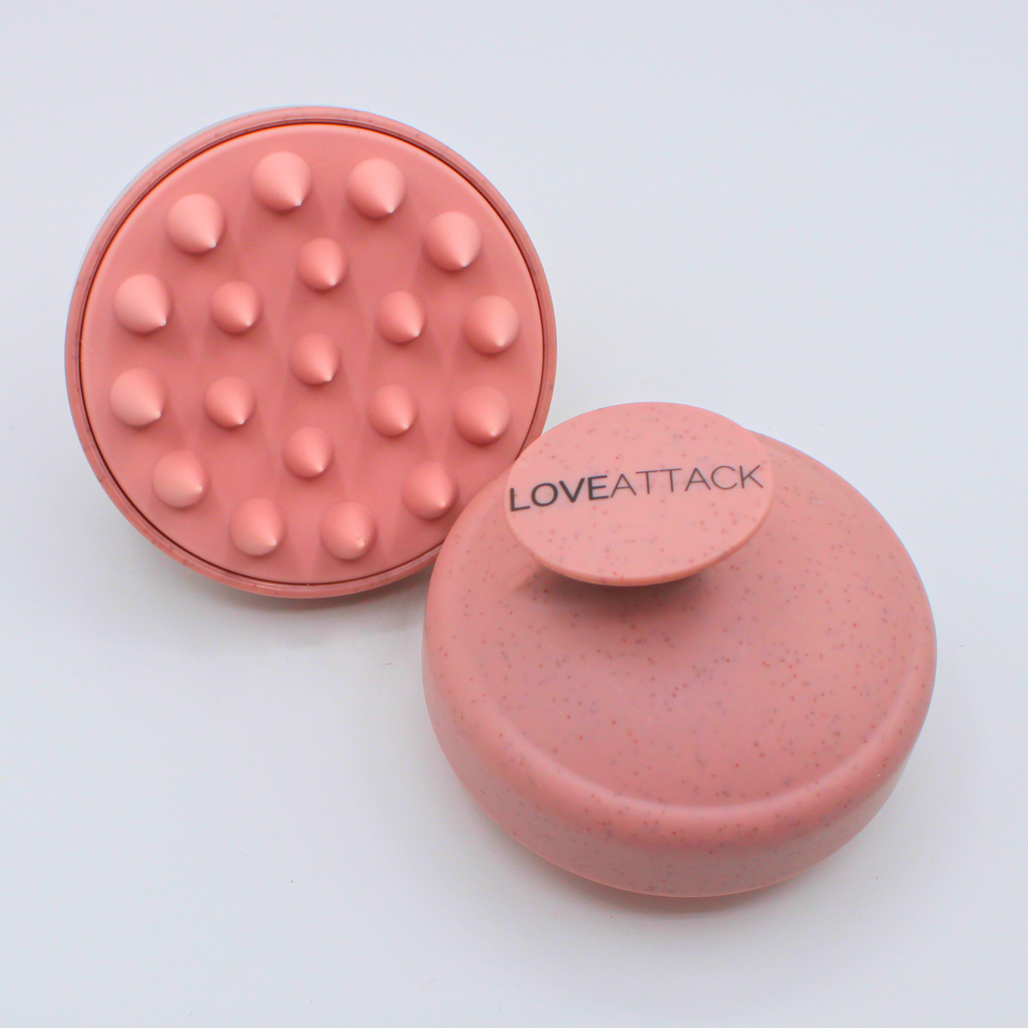 Wheat Straw + Silicone Scalp Massager Brush: Pink