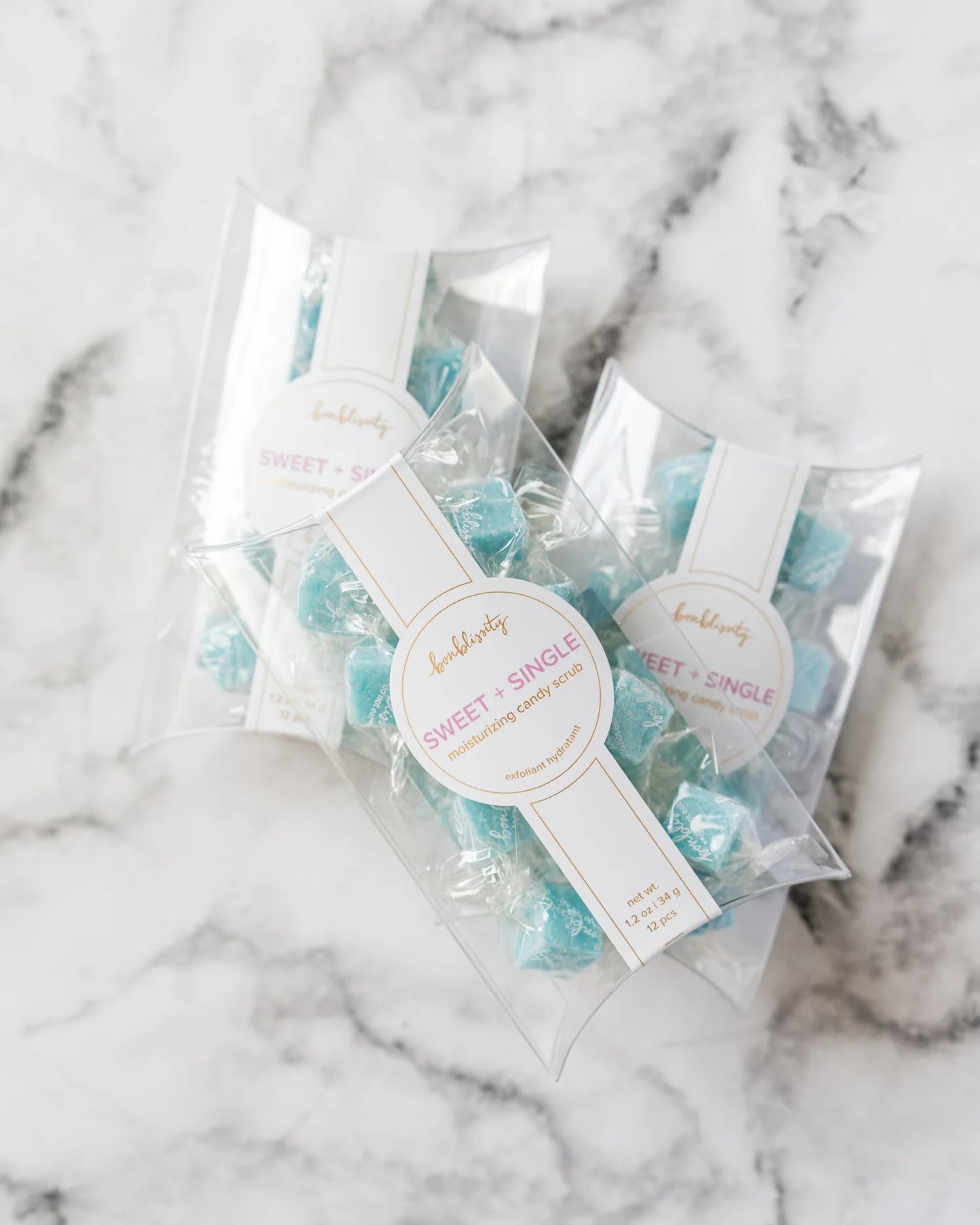 Bonblissity: Mini-Me Pack: Sugar Cube Candy Scrub - Ocean Mist