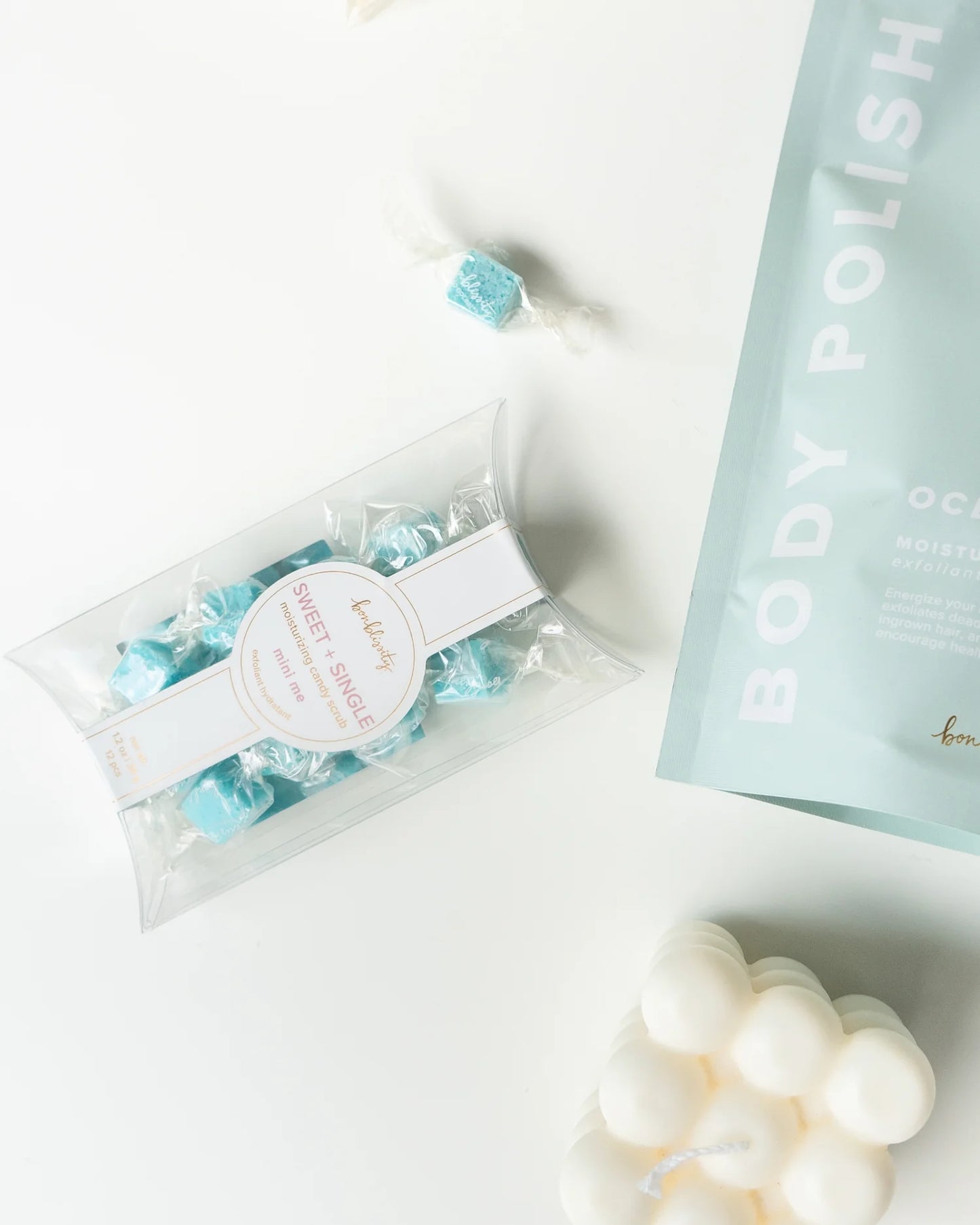 Bonblissity: Mini-Me Pack: Sugar Cube Candy Scrub - Ocean Mist