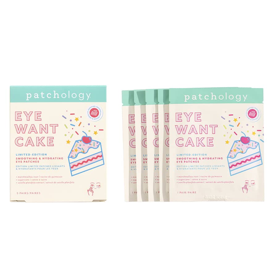 Patchology Eye Want Cake Eye Patches- Smoothing & Hydrating- Pack of 5