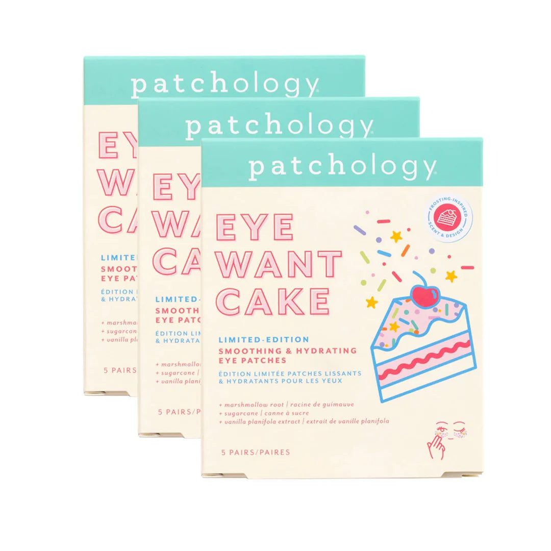 Patchology Eye Want Cake Eye Patches- Smoothing & Hydrating- Pack of 5