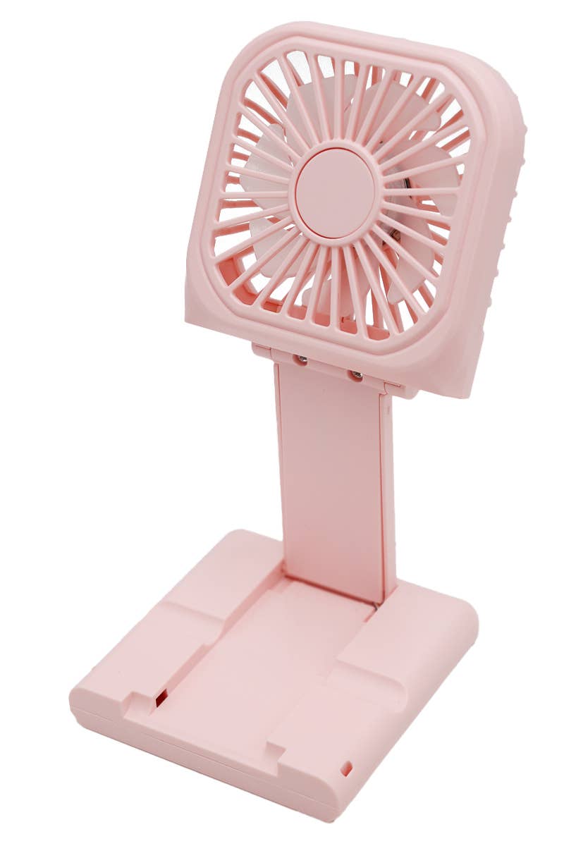 Foldable Handheld Electric Fan with Phone Dock