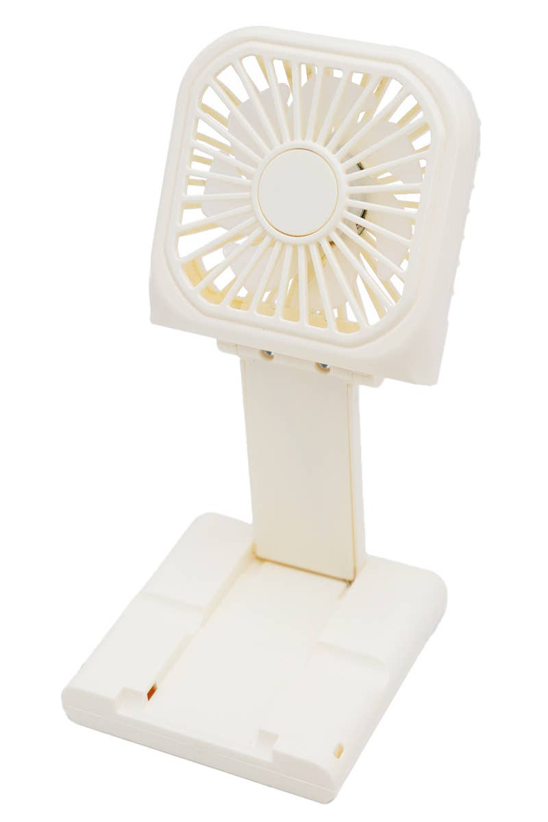 Foldable Handheld Electric Fan with Phone Dock