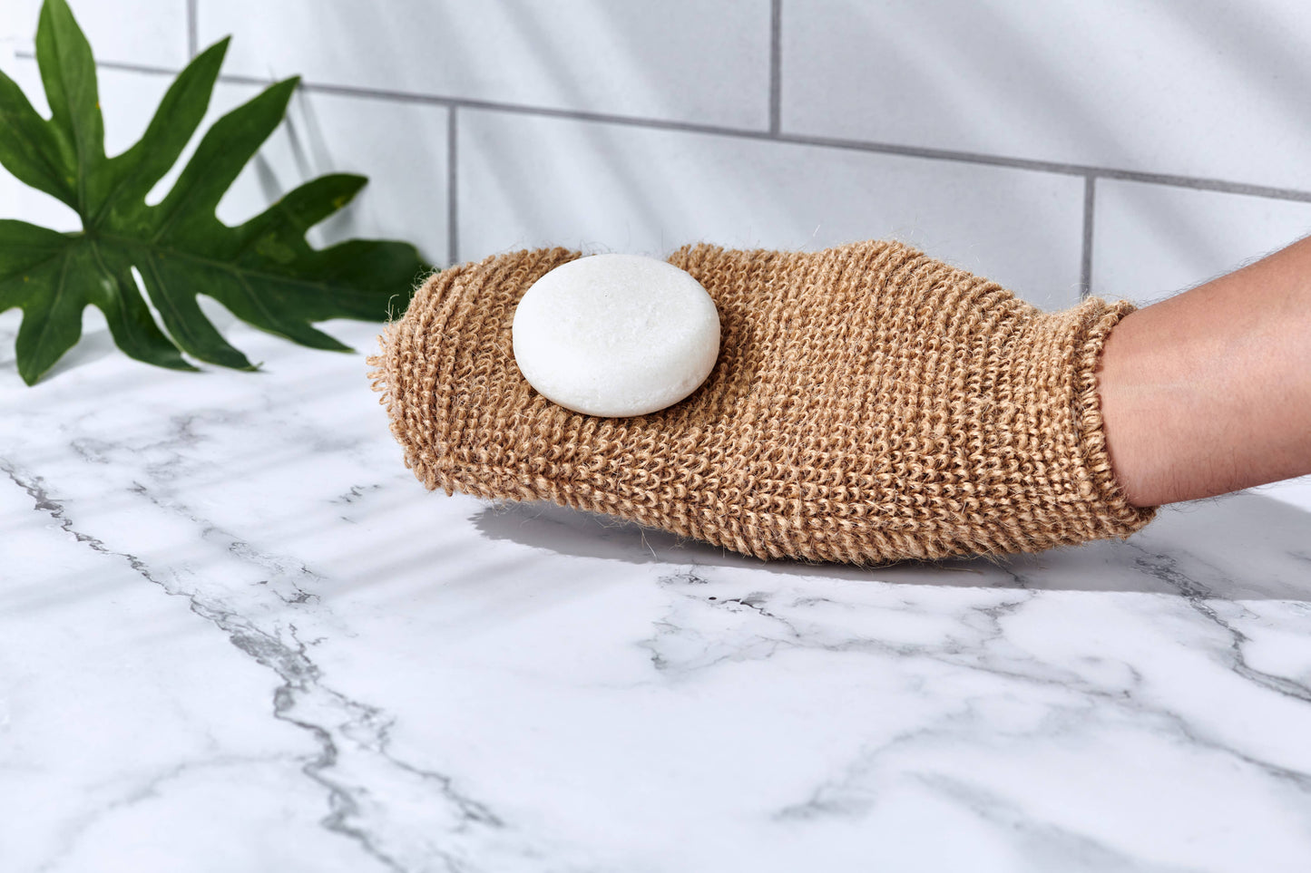 Natural Bath & Shower Glove Exfoliating Mitt (Plastic Free)