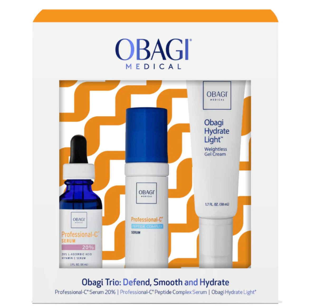 Obagi Professional-C Trio Gift Set: Defend, Smooth, and Hydrate