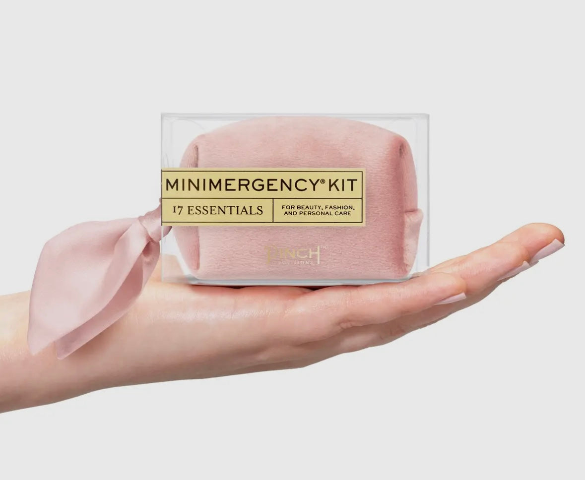 Pinch Provision- Velvet Scarf Minimergency Kit in Blush