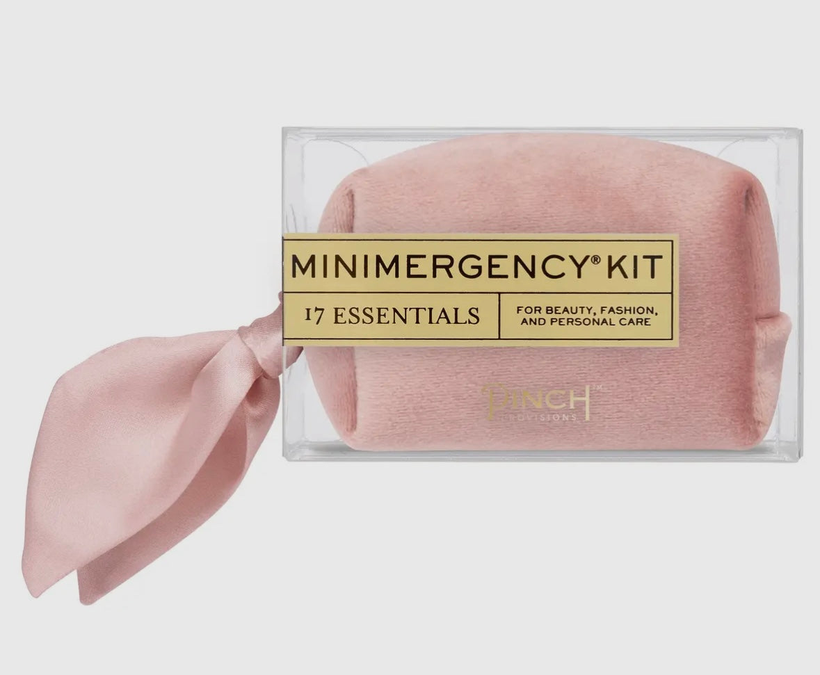 Pinch Provision- Velvet Scarf Minimergency Kit in Blush