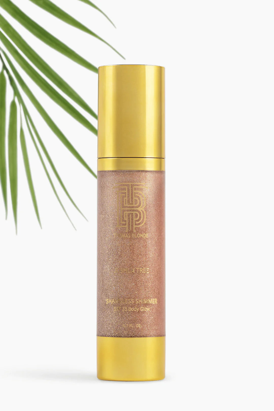 Thomas Blonde “Shameless Shimmer” Body Glow Sunscreen