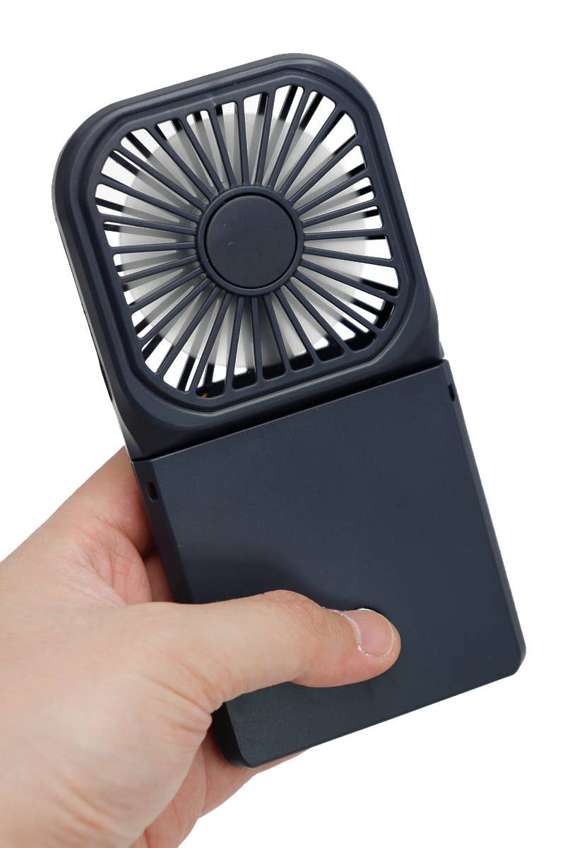 Foldable Handheld Electric Fan with Phone Dock
