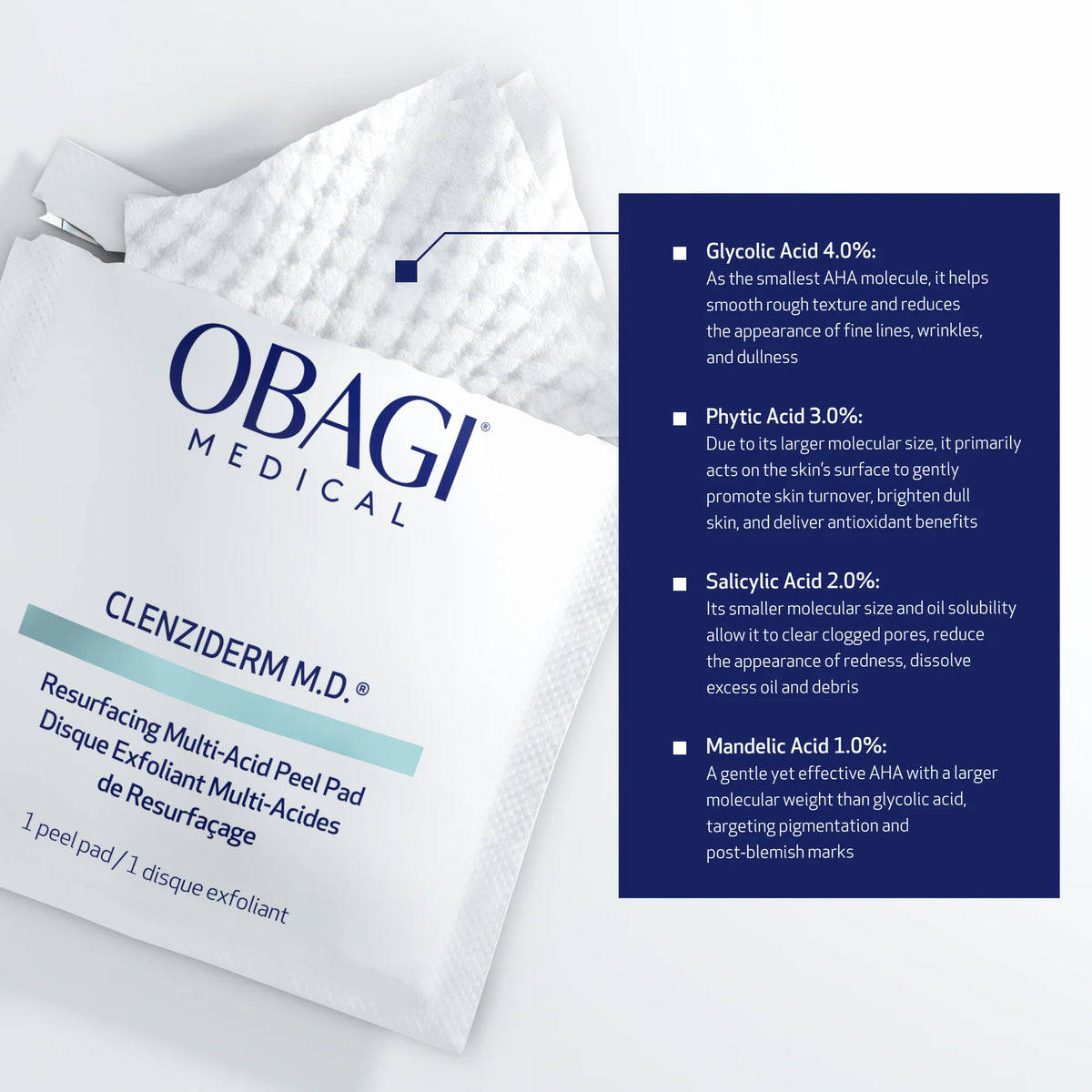 Clenziderm Resurfacing Multi-Acid Peel Pads